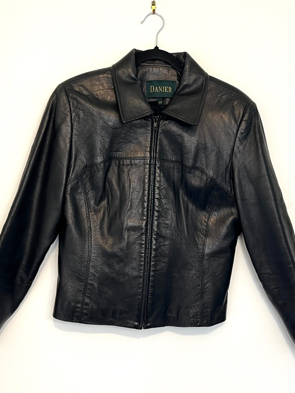 Vintage Danier Italian Leather Jacket, Made In Canada, Size Medium
